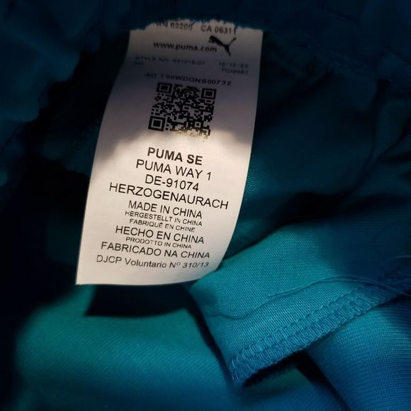 Puma x TMC Men's Small Hustle Way Bermuda Shorts Nipsey Hussle Teal 531215-01 - Picture 7 of 7